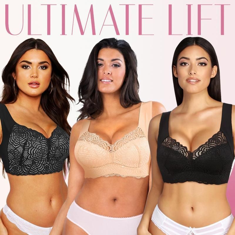 EXTRA LIFT &ndash; Ultimate Lift Stretch Full-Figure Seamless Lace Cut-Out Bra