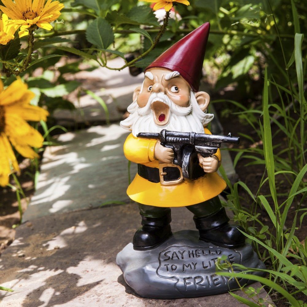 Over The Line Garden Gnome