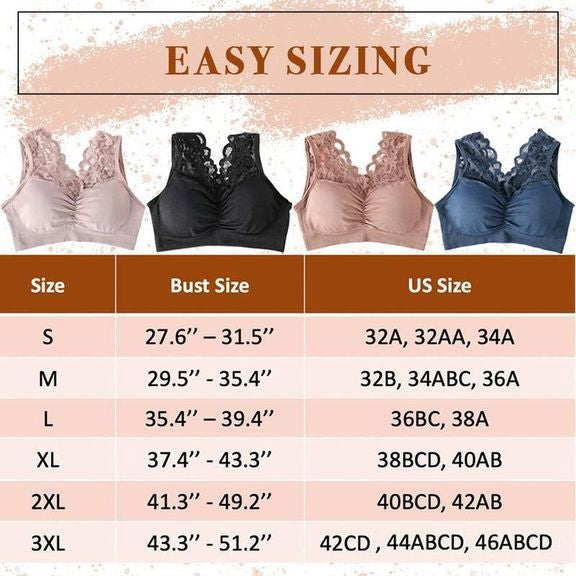 Flony Bra - Push Up Comfort Super Elastic Breathable Lace Bra