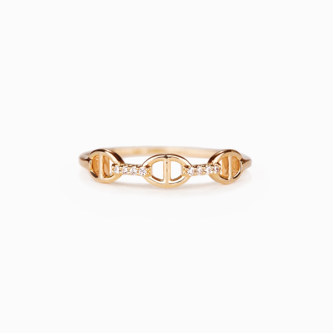 Mother & Daughter Chain Link Ring S925