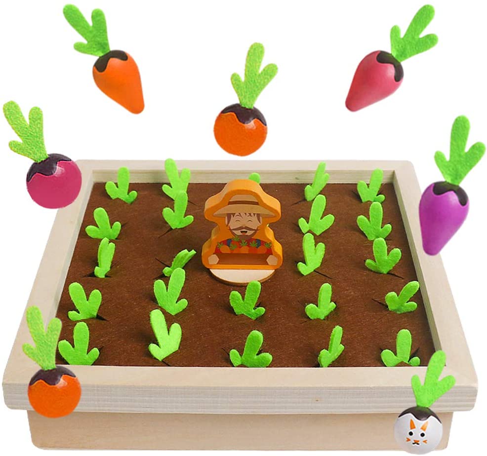 Carrot Harvest Planting Wooden Toy