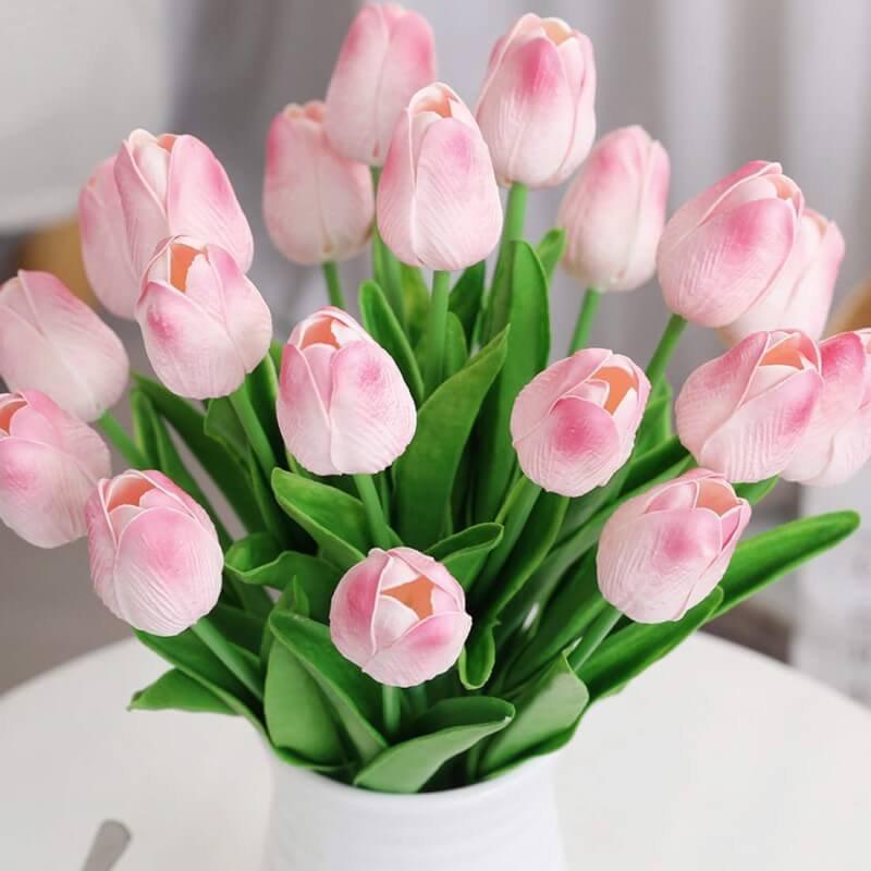 10PCS Artificial Flowers Fake Flower Tulips Real Touch for Wedding Room Home Hotel Party Garden Decoration