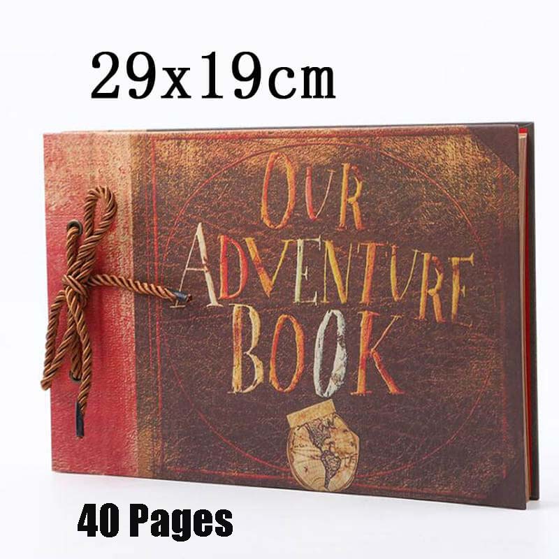 DIY Handmade Photo Album Decor Anniversary Wedding Feast Adventure Books 40 Page for Traveling Office Home School