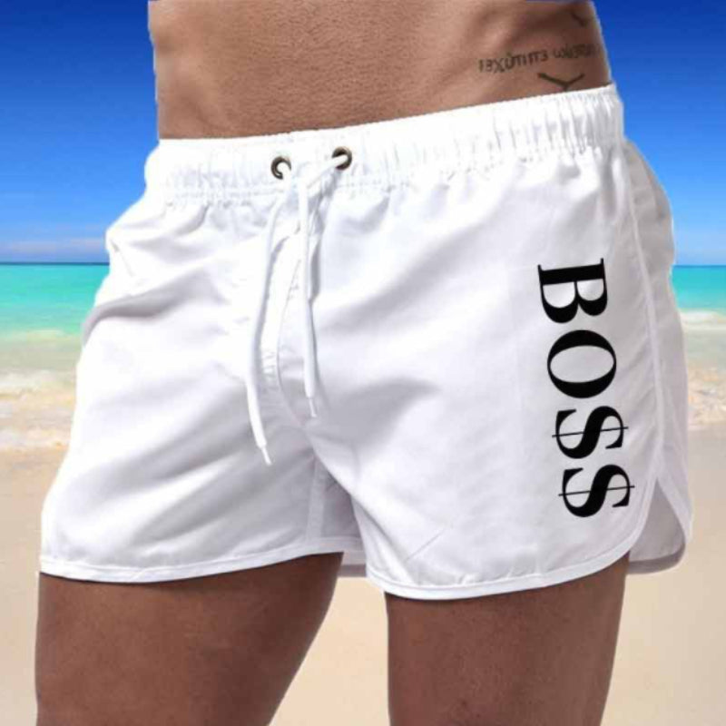 Men's Lightweight Quick Dry Drawsting Swim Trunks