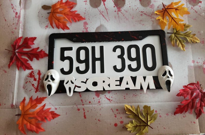 Halloween Michael Myers License Plate Frame