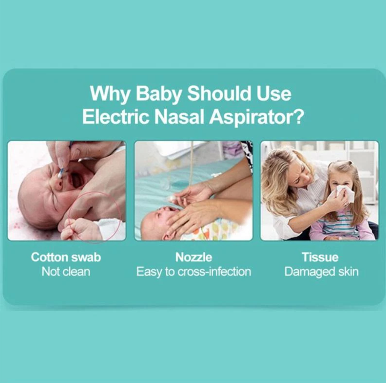 Electric nasal aspirator