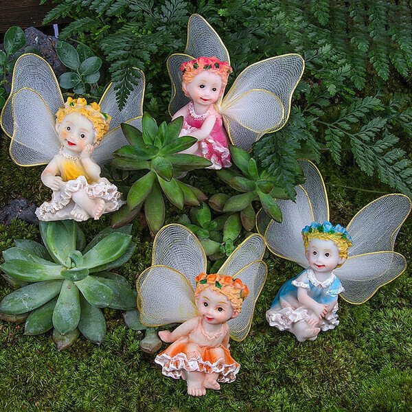 4pcs/set Cute Flower Fairy Angels