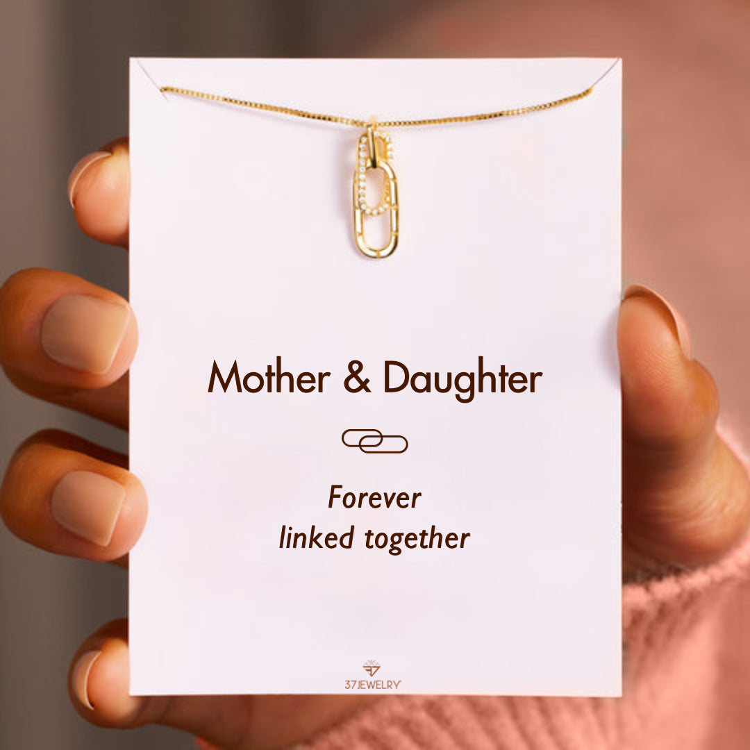 S925 Mother & Daughter Forever Linked Together Necklace