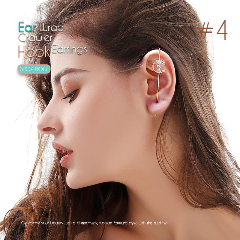 Ear Wrap Crawler Hook Earrings