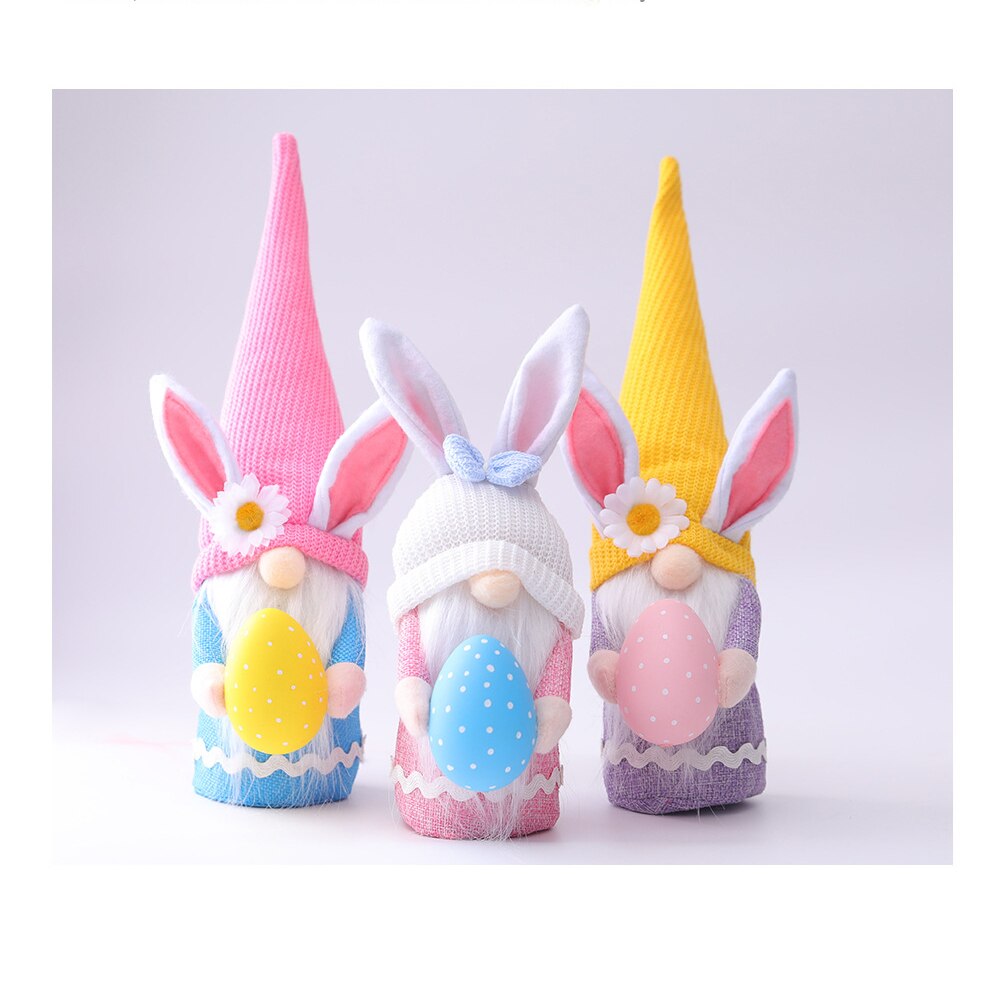 Handmade Cute Plush Easter Gnomes