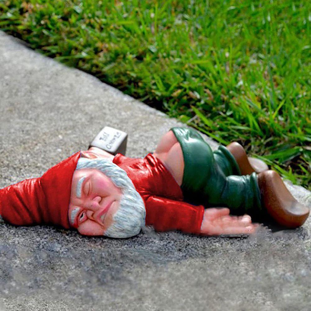 Funny Drunk Garden Gnome