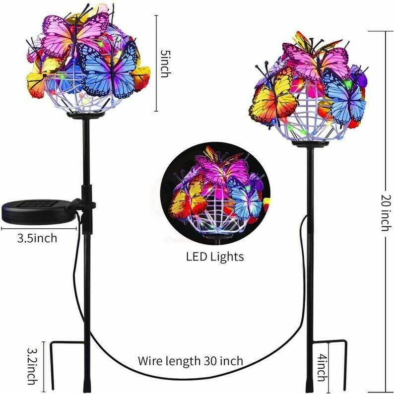 Solar Butterfly Stake Lights