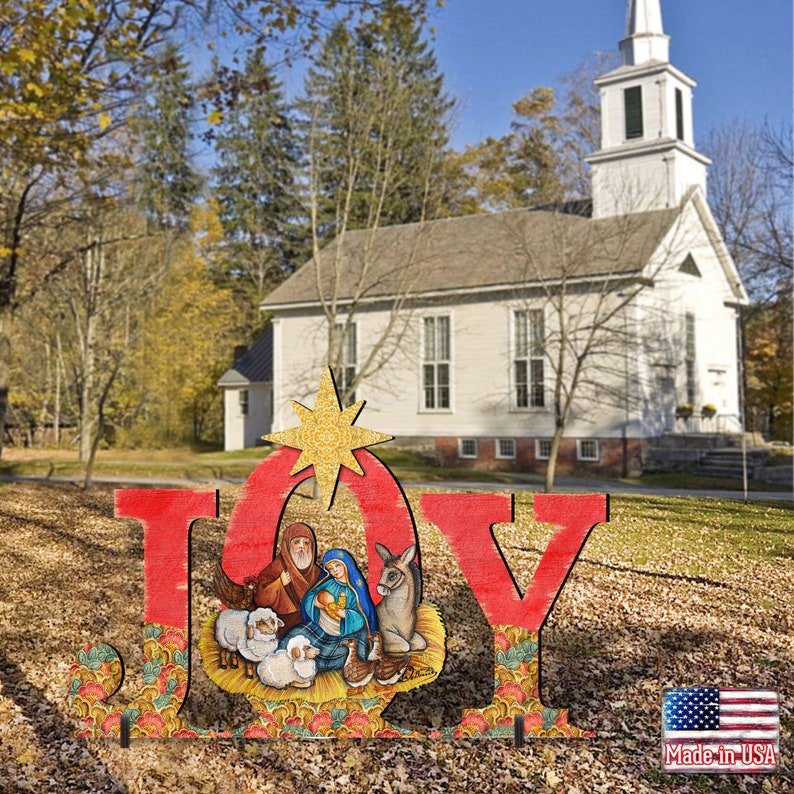 Christmas Joy-Jesus courtyard garden art Christmas decoration Eco-friendly