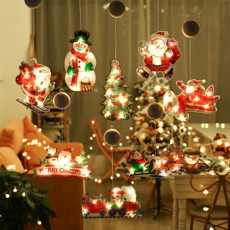 Christmas Window Decoration Hanging Lights