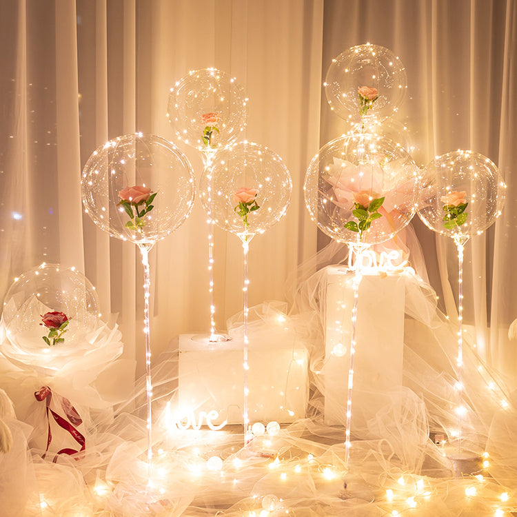 Hot Sale💕LED Luminous Balloon Rose Bouquet