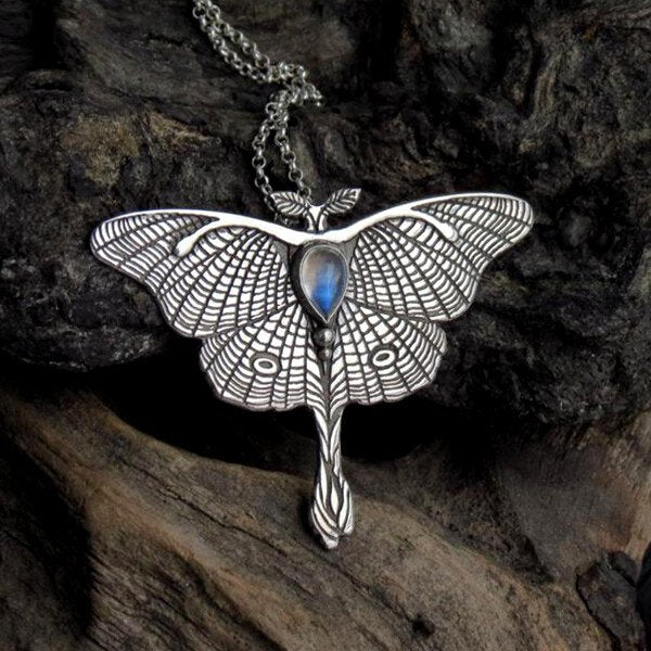 Butterfly Moonstone Necklace.