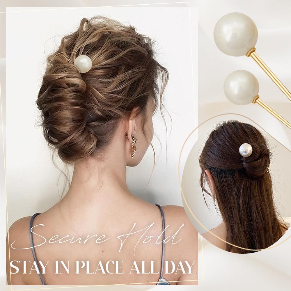 Classy Bun Pearl Hair Pin