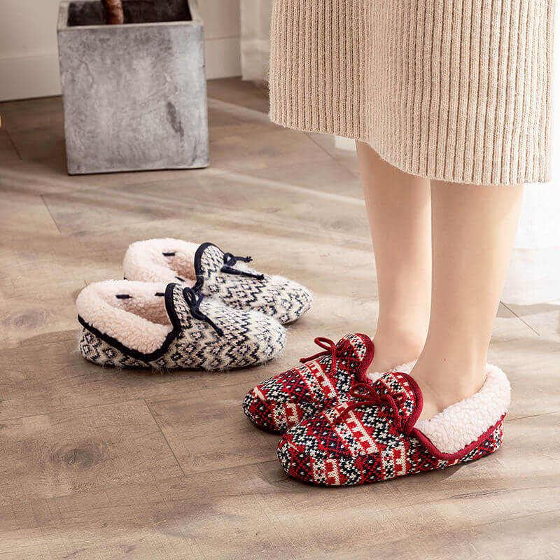 Women's Christmas Warm Indoor Non-slip Slippers