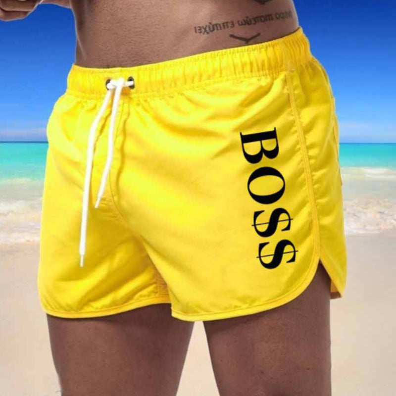 Men's Lightweight Quick Dry Drawsting Swim Trunks