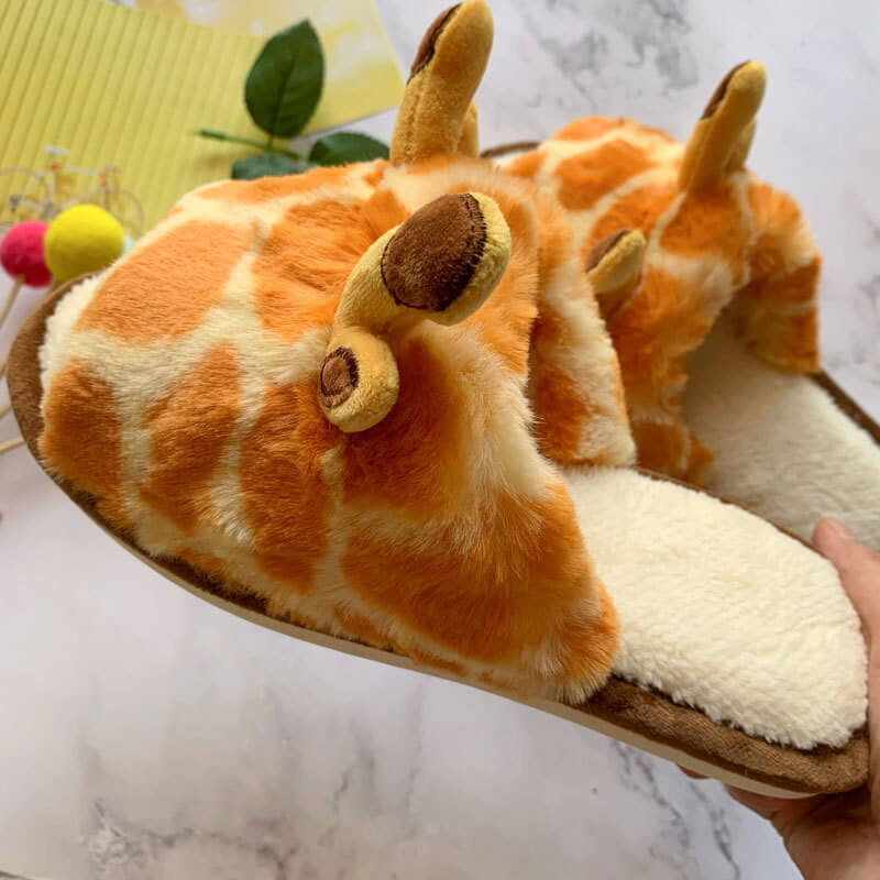 Christmas Cute Elk Slippers Winter Warm Slippers