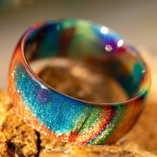 Rainbow Diamondcast Band Infused Ring (