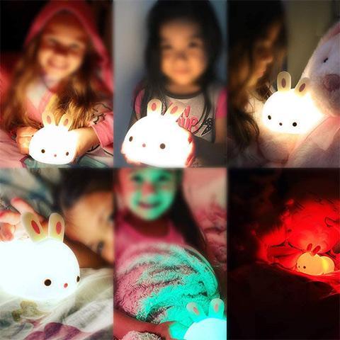 【30% Off Easter Sale & Buy 2 Get Free Shipping】USB Rechageble Cute Bunny Kids Night Light