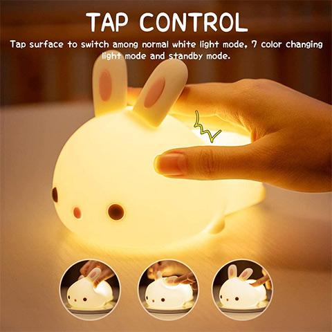 【30% Off Easter Sale & Buy 2 Get Free Shipping】USB Rechageble Cute Bunny Kids Night Light