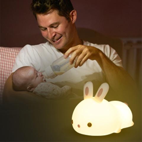 【30% Off Easter Sale & Buy 2 Get Free Shipping】USB Rechageble Cute Bunny Kids Night Light