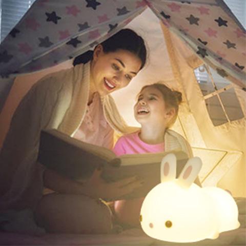 【30% Off Easter Sale & Buy 2 Get Free Shipping】USB Rechageble Cute Bunny Kids Night Light