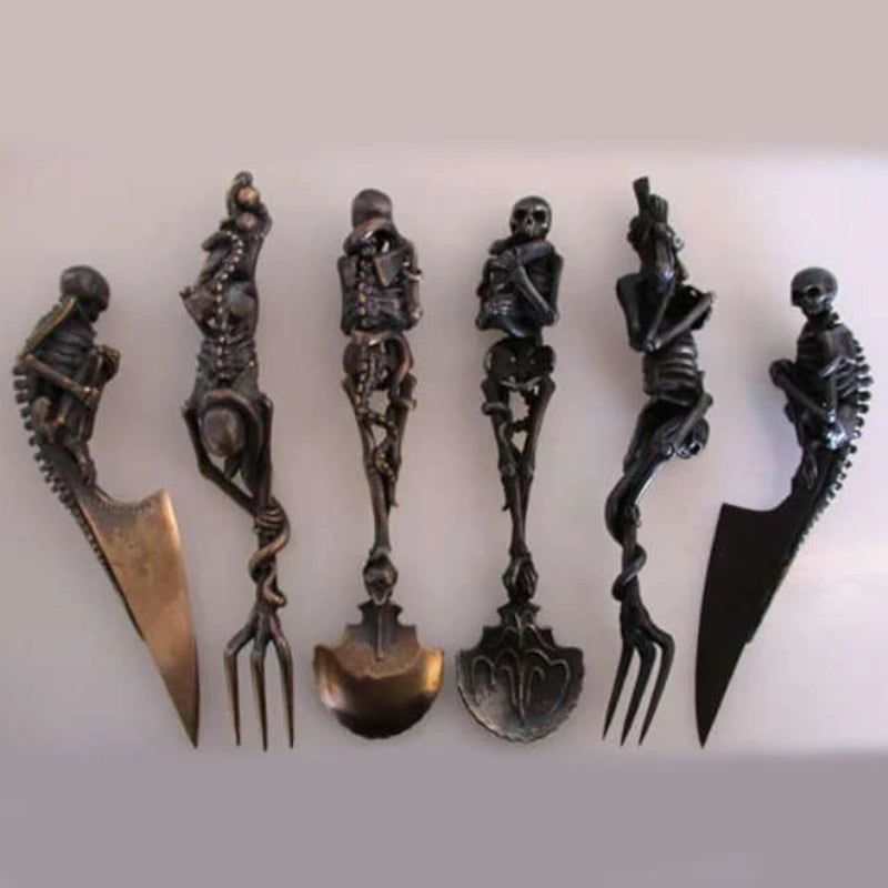 Hot Sale🔥Halloween Gift Skeletal Cutlery Sets