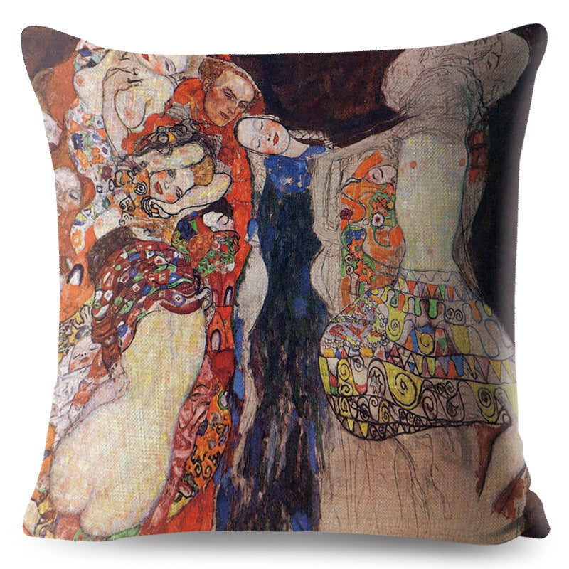 Gustav Klimt Inspired Cushion Covers