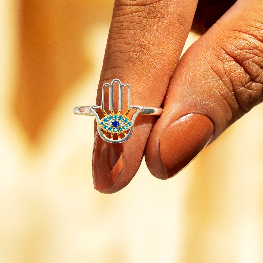 You're Always Protected Hamsa Ring