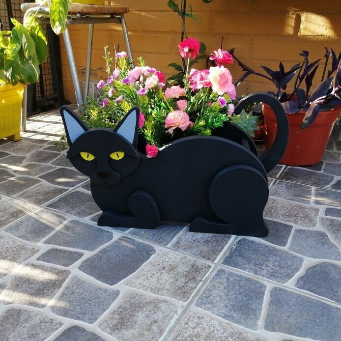 Cat Planter-Garden Lovely Decor