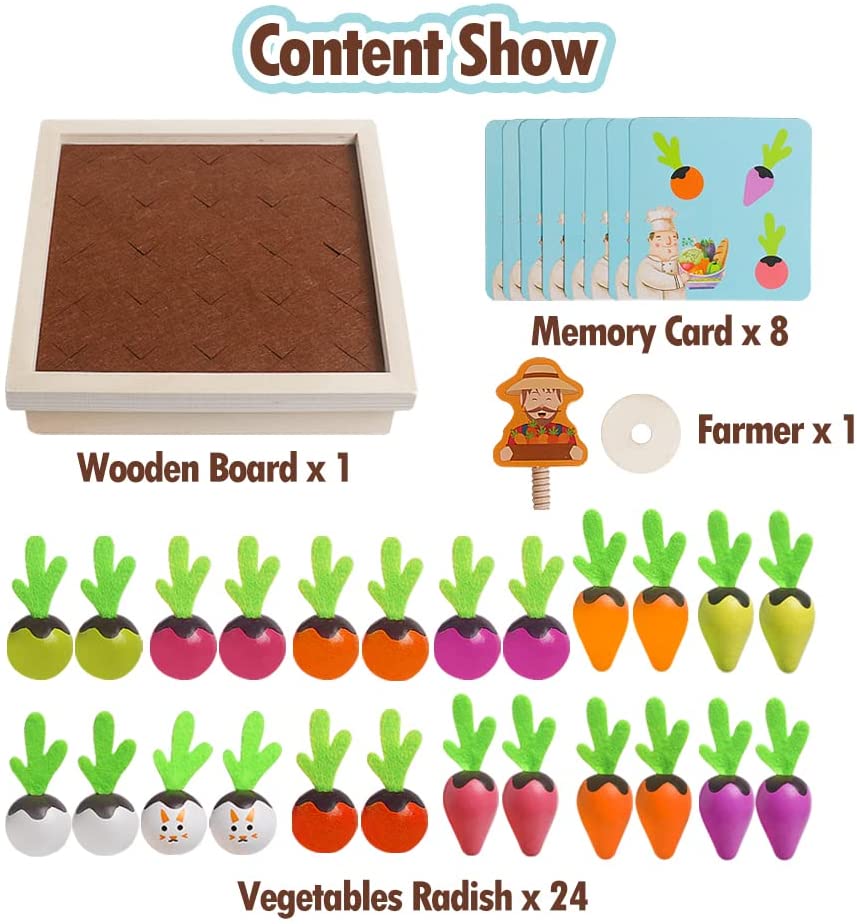 Carrot Harvest Planting Wooden Toy