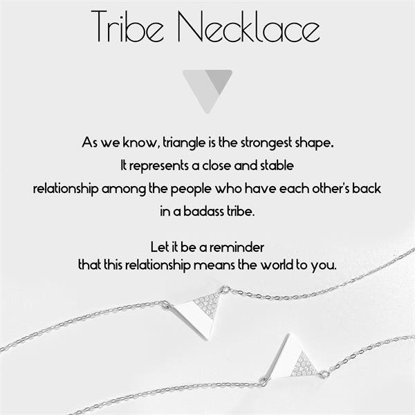 For Friend - My Badass Tribe Triangle Necklace