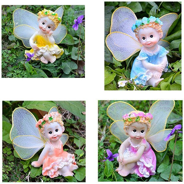 4pcs/set Cute Flower Fairy Angels