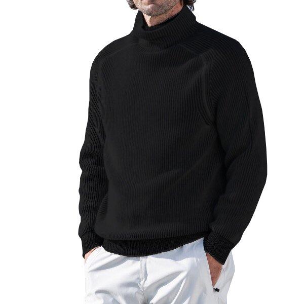 Cashmere turtleneck ski sweater