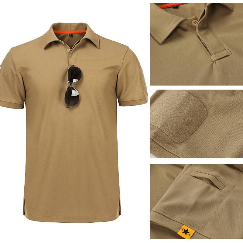 2022 men's quick dry outdoor polo shirt