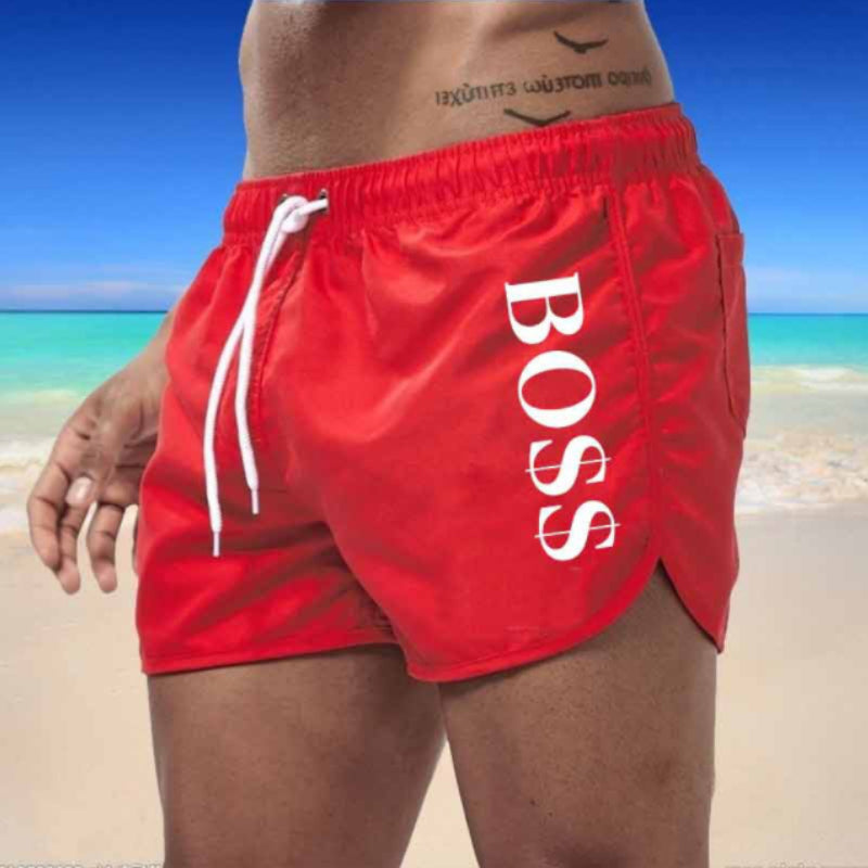 Men's Lightweight Quick Dry Drawsting Swim Trunks