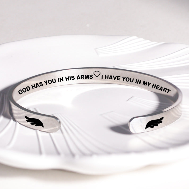 Memorial - God Has You In His Arms I Have You In My Heart Bracelet