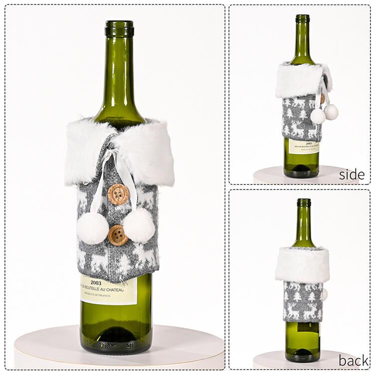 Christmas Wine Bottle Cover Bags For Christmas Party Table Decorations