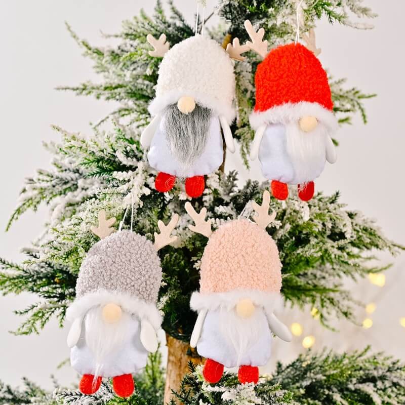 Christmas Decoration Christmas Lamb Fleece Hat Faceless Doll Pendant Christmas Tree Gnome Pendant