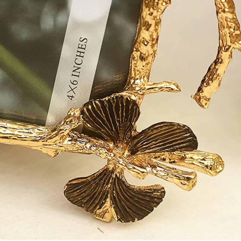 Retro Style Plating Gold Butterfly Metal Photo Frame Table Top Display Photos Frame for Bedroom and Living Room