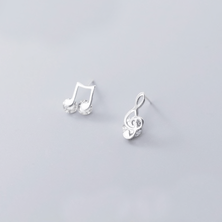 Music Note Stud Earrings