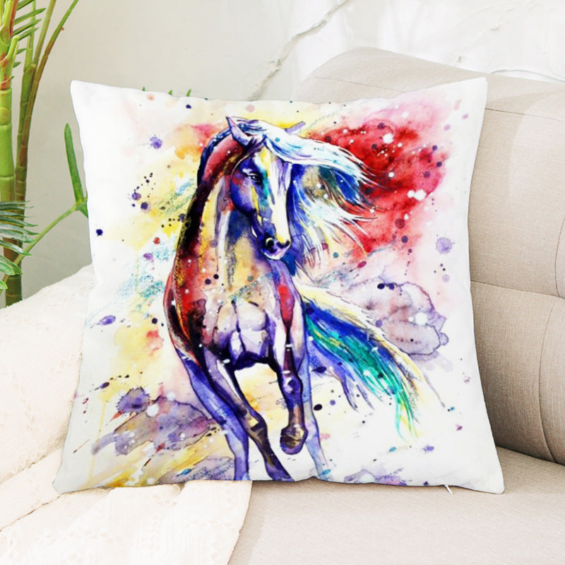 Horse Paintings Cushion Covers - Closing Sale