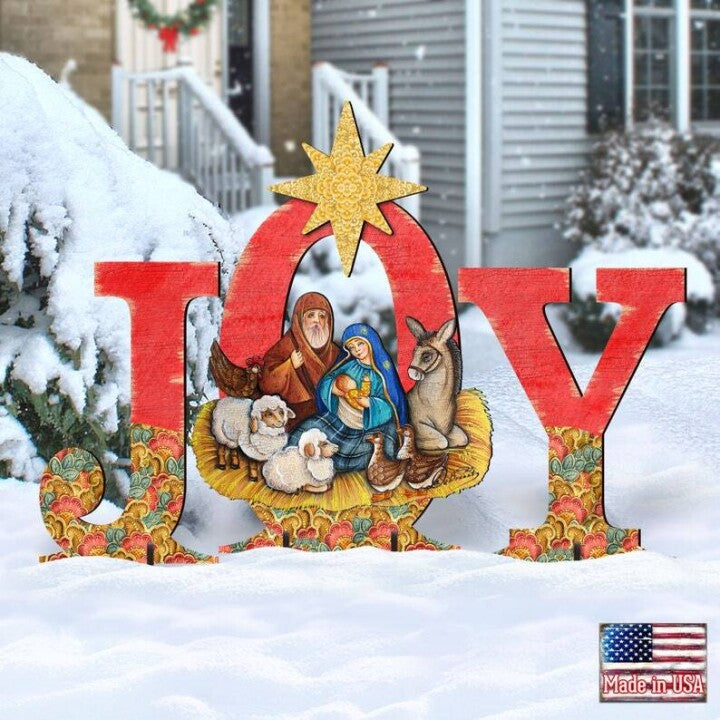 Christmas Joy-Jesus courtyard garden art Christmas decoration Eco-friendly