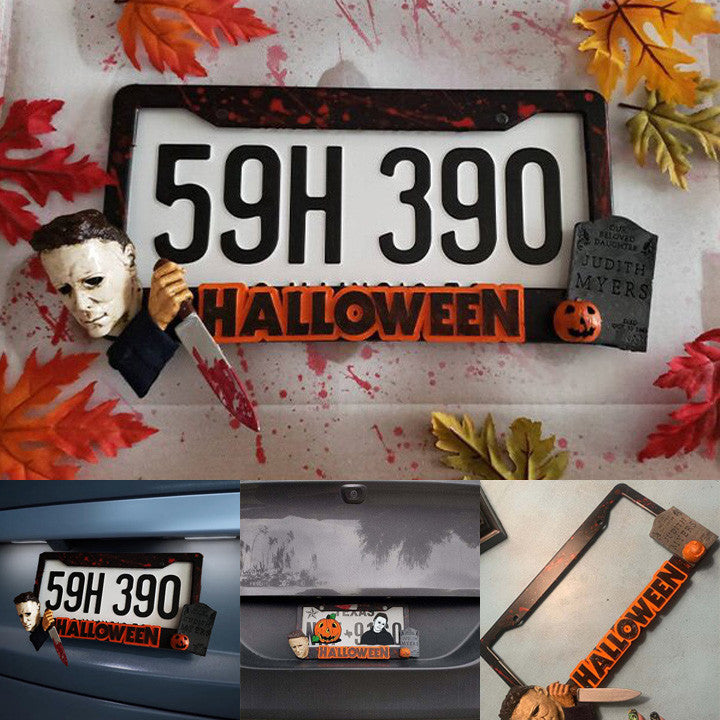 Halloween Michael Myers License Plate Frame