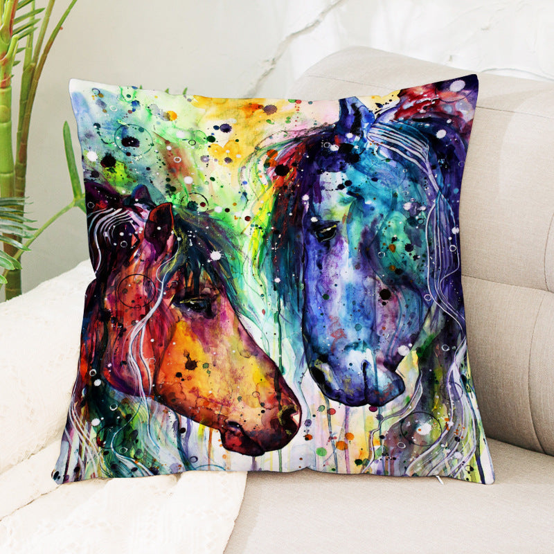 Horse Paintings Cushion Covers - Closing Sale