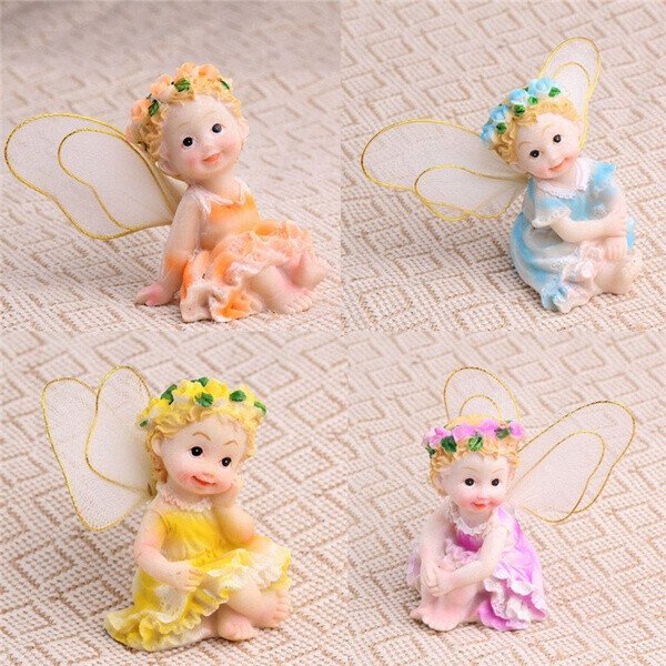 4pcs/set Cute Flower Fairy Angels