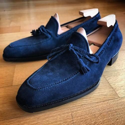 Handmade Men Suede Shoes